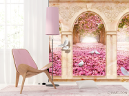 Фотошпалери Арка і рожеві пелюстки - 4