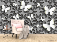 3д фотообои Бабочки - 4