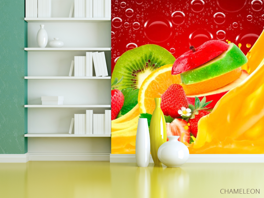 Фотошпалери Нарізані фрукти, ягоди - 3