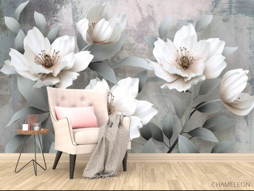 Фотообои 3д цветы - 4