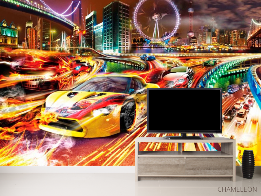 Фотообои Яркие машины - 2