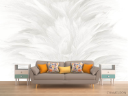 Фотообои Белые перья - 1