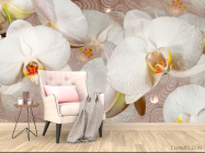 Фотообои 3D цветы - 4