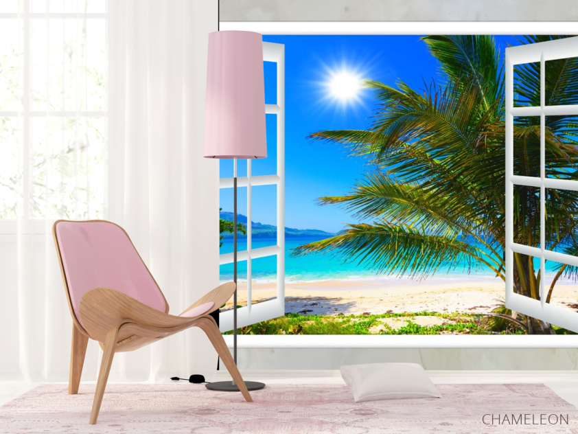 Фотошпалери Вид з вікна на море - 4