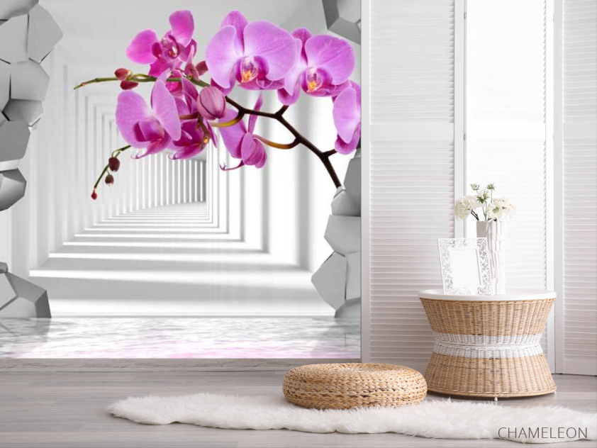 Фотошпалери 3D орхідея - 2
