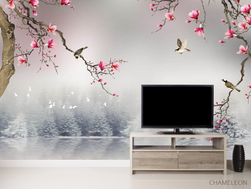 Фотообои Магнолии в японском стиле - 2