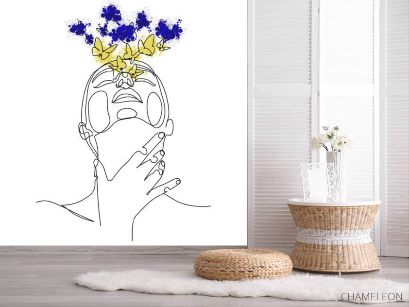 Фотообои абстракция, девушка - 2