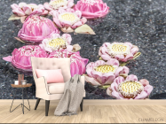 Фотообои Пионы на воде - 4