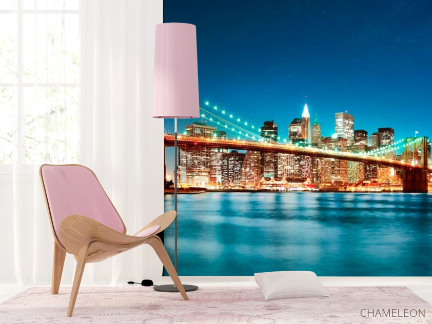 Фотошпалери Міст нічного New York - 4