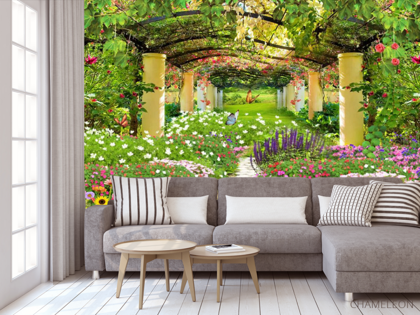 Фотообои Колонны в саду - 3