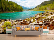 Фотообои Странный берег, горы - 1