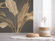 Фотошпалери золоте листя - 2