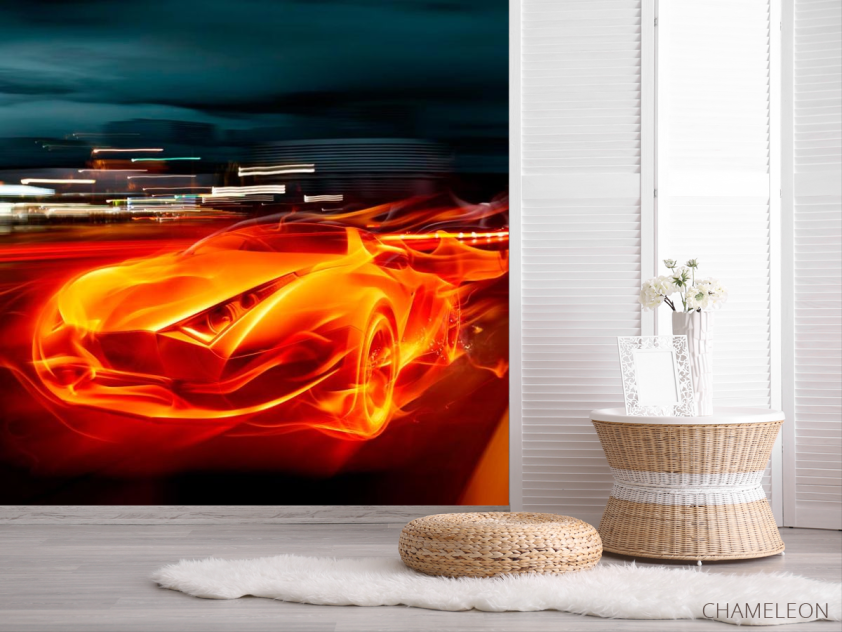 Фотошпалери Вогненний автомобіль - 2