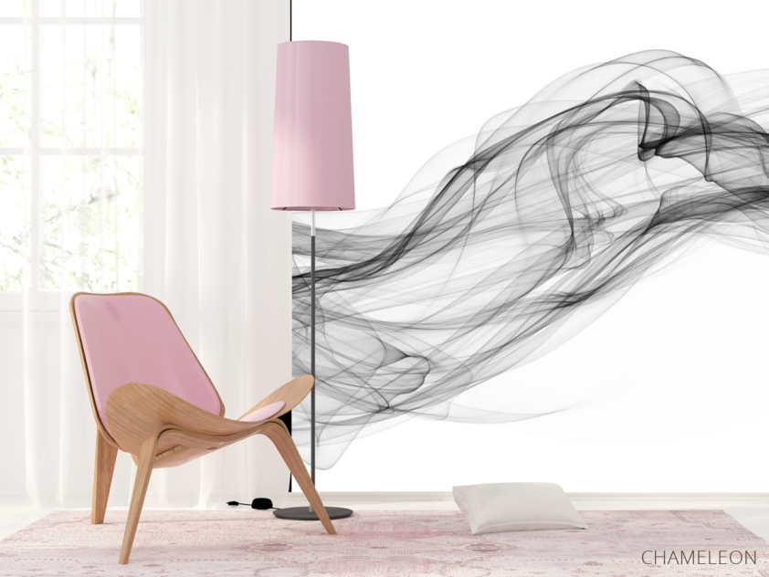 Фотошпалери ЧБ Абстрактний дим - 4