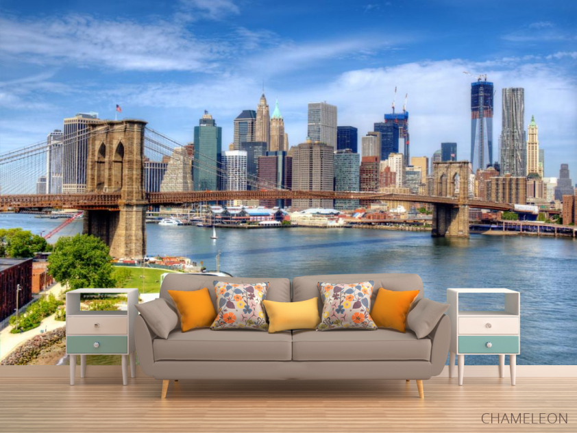 Фотообои каменный мост в мегаполисе - 1