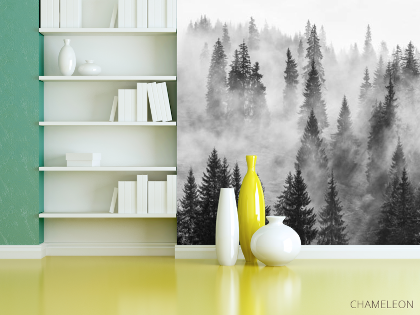 Фотошпалери туманні ялини - 3