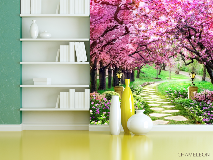 Фотошпалери Рожеві дерева - 3