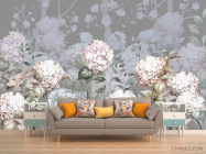 Фотообои Дизайнерские гортензии - 1