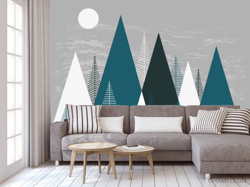 Фотообои Векторные горы - 3