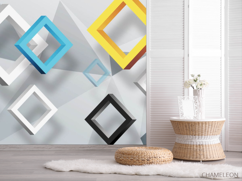 Фотошпалери 3Д квадрати - 2