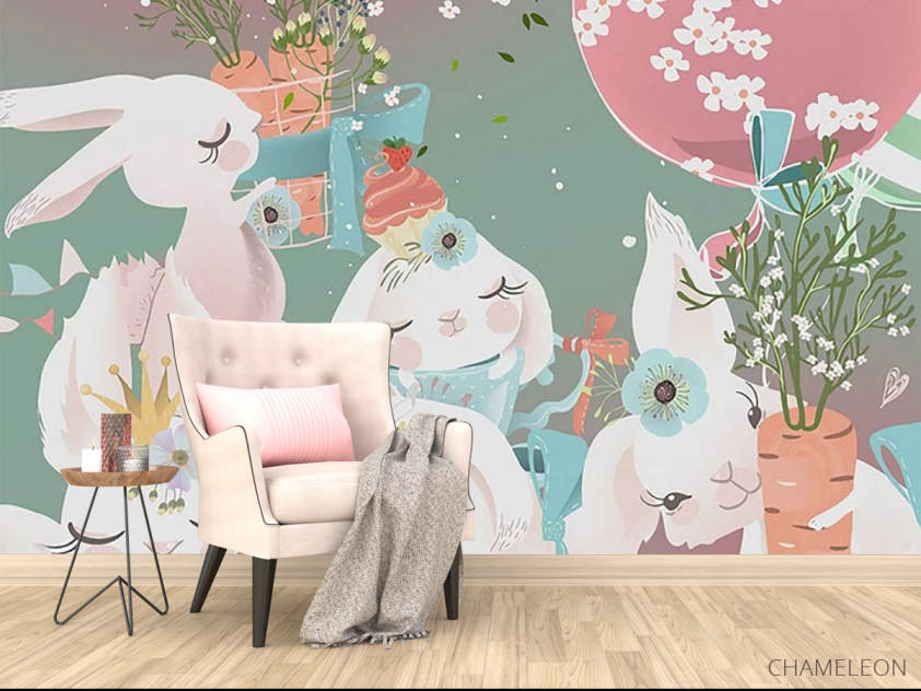 Фотообои Сказочные зайки - 4