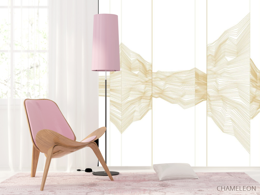 Фотошпалери золоті лінії - 4