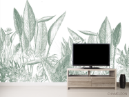 Фотообои Тропические листья зеленые - 2