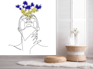 Фотообои абстракция, девушка - 2