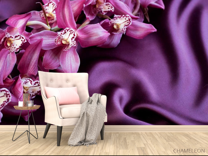 Фотообои Цветы на шелке - 4