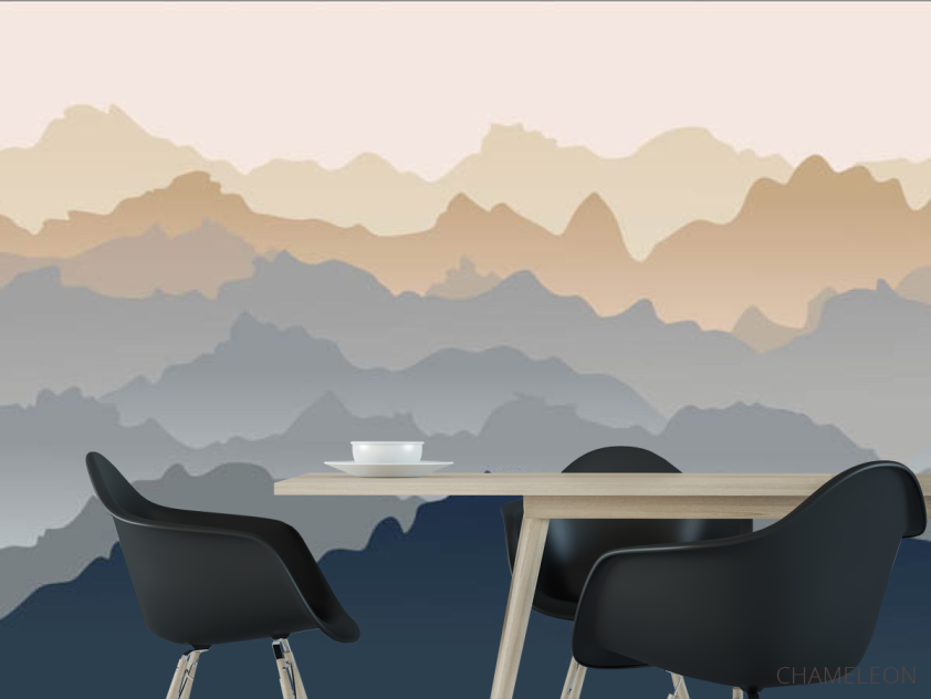 Фотошпалери гори абстрактні 3Д ефект - 1