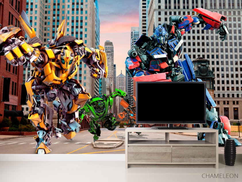 Фотообои Трансформеры в городе - 2