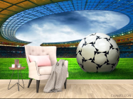 Фотообои Мяч на футбольном поле - 4