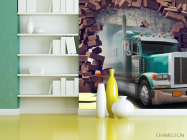 Фотошпалери Вантажівка 3Д - 3