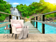 Фотообои Дорога к водопаду - 4