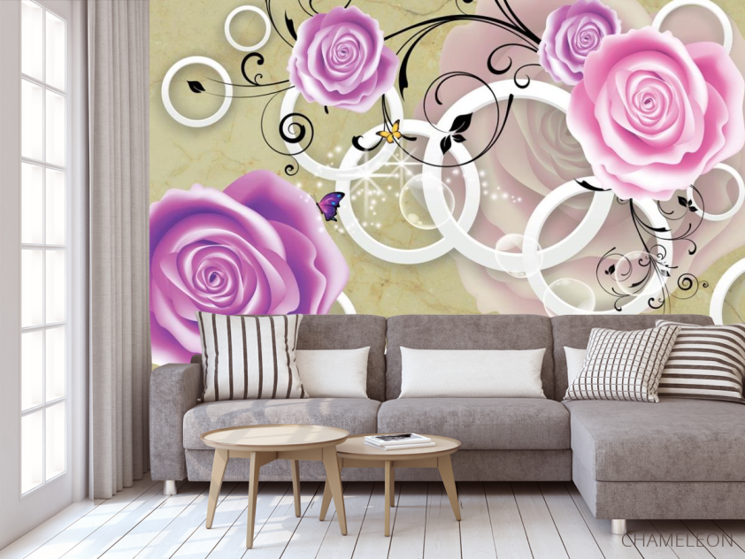 Фотообои в кухню Цветы - 3