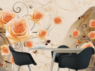 Фотошпалери Архітектура і троянди 3д - 1