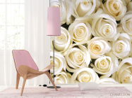 Фотообои Букет белоснежных роз - 4