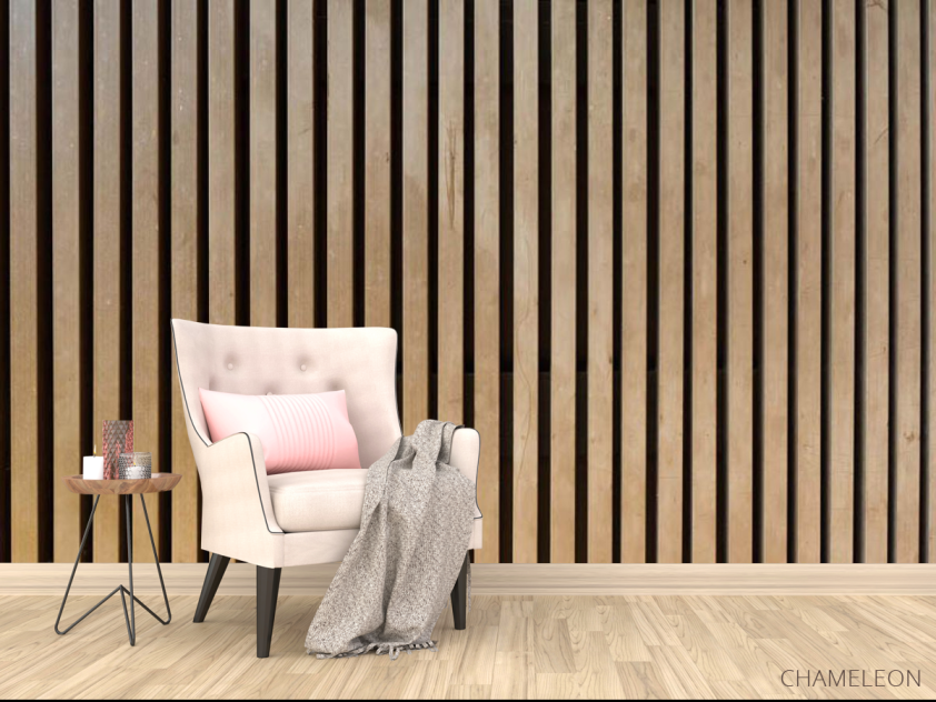 Фотообои Панели деревянные 3д - 4