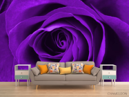 Фотообои фиолетовая роза - 1