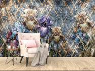 Фотообои Дизайнерские ирисы - 4