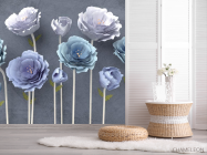 Фотошпалери красиві Сині квіти - 2