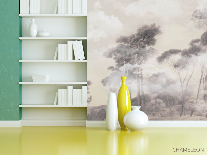 Фотошпалери дерева в тумані - 3