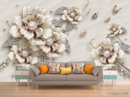 3д фотообои 3д брошь - 1