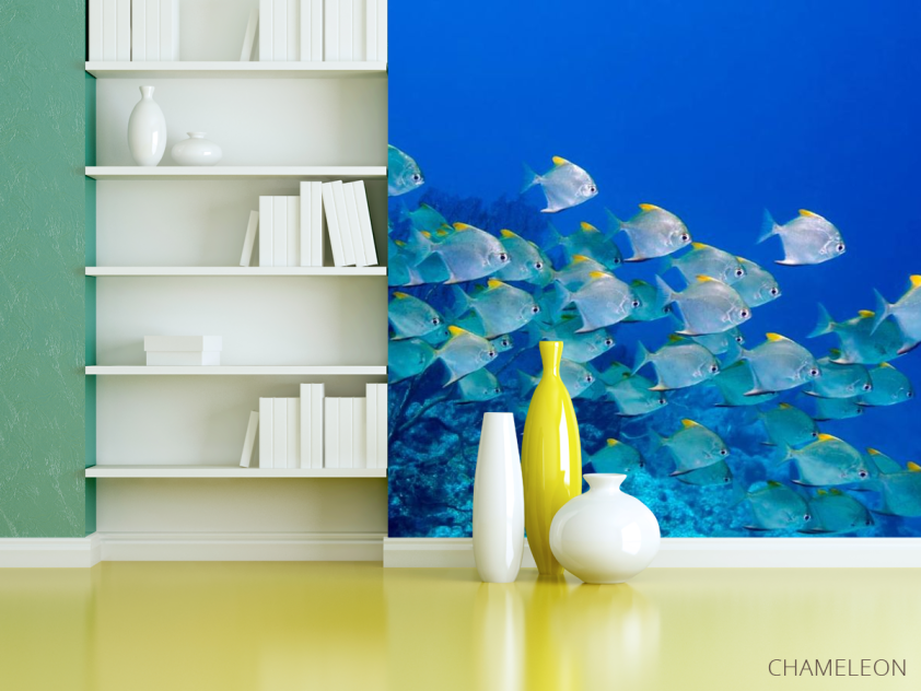 Фотошпалери Зграя риб - 3