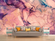 Фотообои fluid art фиолетовый - 1