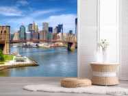 Фотошпалери кам'яний міст в мегаполісі - 2