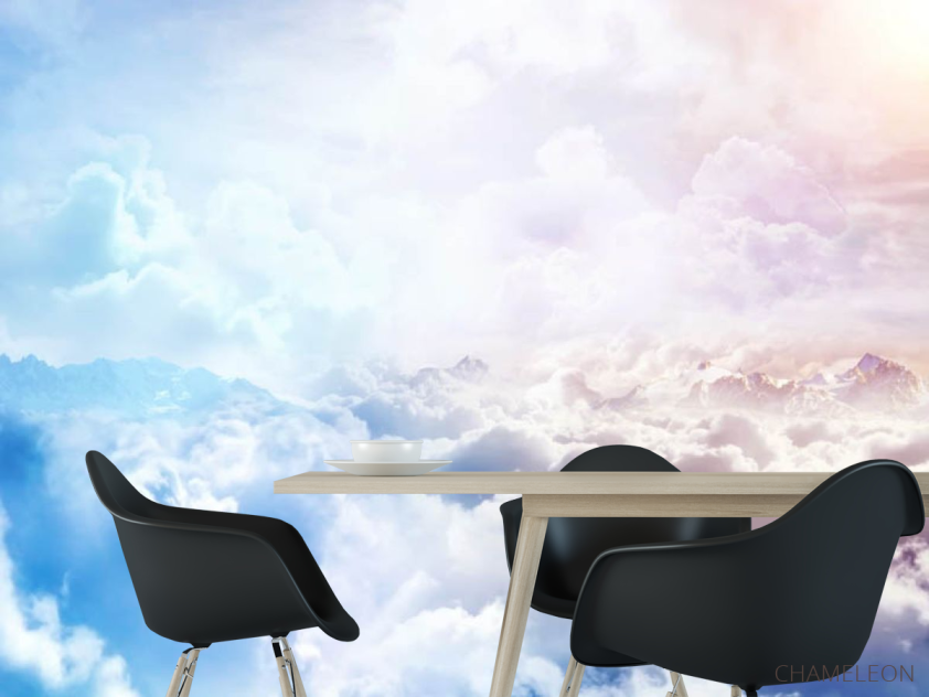 Фотошпалери рожеві хмари - 1