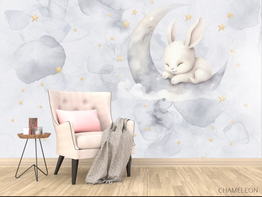 Фотообои Зайка и луна - 4