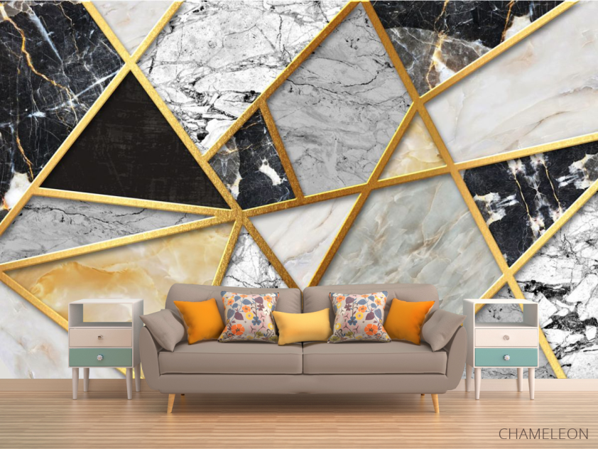 Фотообои 3д панели, мрамор - 1
