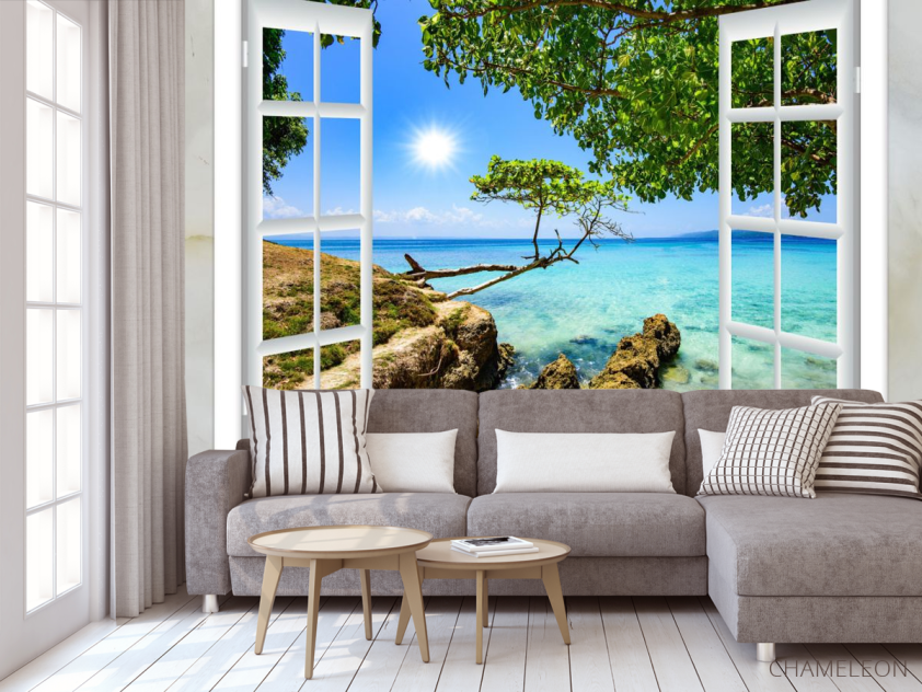 Фотообои Вид из окна на море - 3